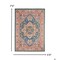Homeroots 5 x 7 ft. Teal & Pink Medallion Area Rug 385503 - alternate 5